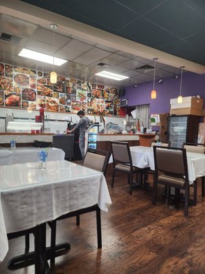 Dining area and buffet area