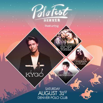 PoloFest Denver 2019 Lineup: KYGO, Sofi Tukker, Chelsea Cutler, Zach Heckendorf