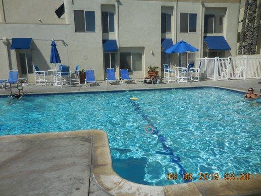 Huntington Pacific pool  Big enough to actually swim laps