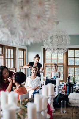 Getting Ready with Bridesmaid Beautiful