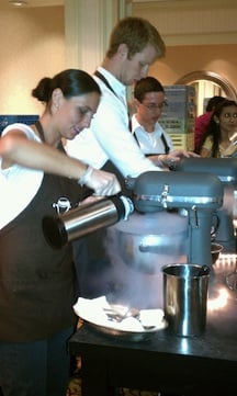 'Wiches of Boston making ice cream at a marvelous Boston wedding