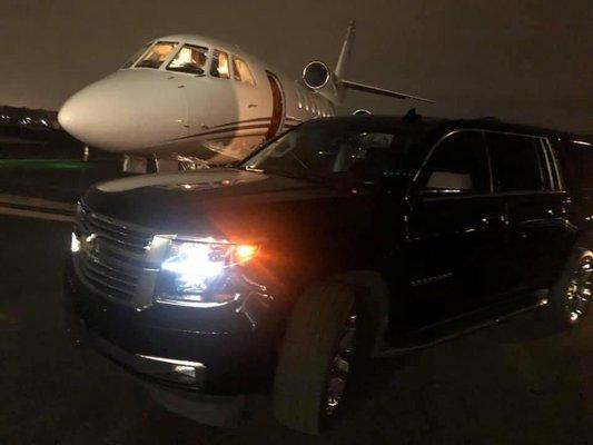 Private jets pickup and drop off available!