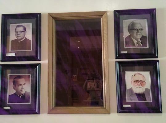 Photos of all of the pastors that have served Mount Calvary.