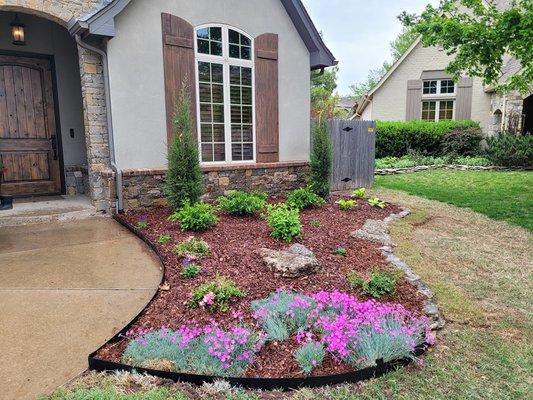 Landscape Renovation we just completed in Bixby Oklahoma.