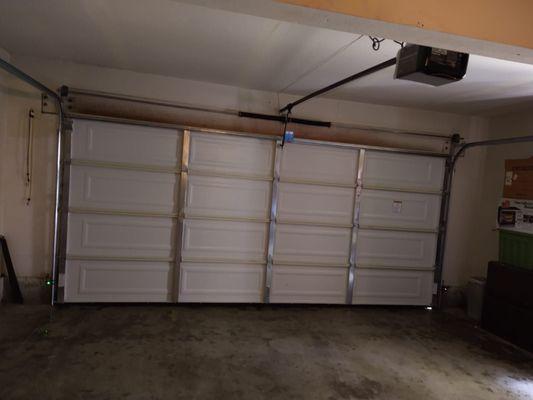 Very good job thank you I was very surprised when they finished my new garage door