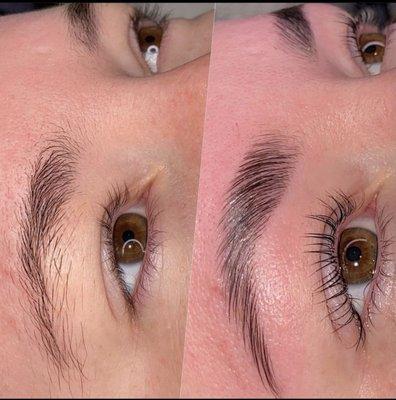 Brow lamination & lash lift service