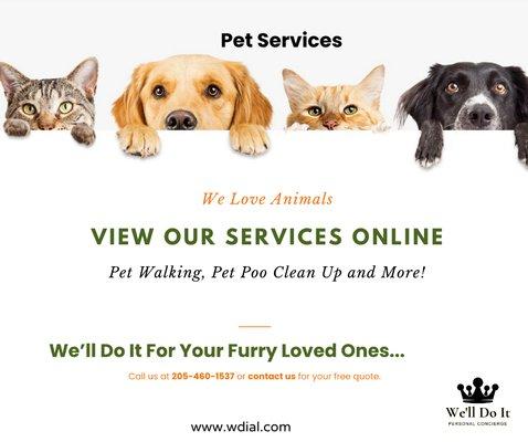 Offering Pet Services too