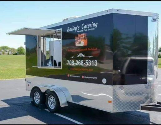 Bailey's Catering food truck used at family reunions, weddings, etc.