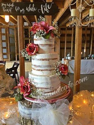 Names rustic cake