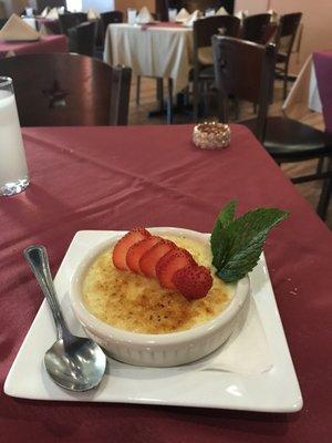 Creme Brûlée was lovely...