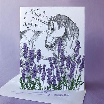 Unicorn in Lavender Birthday