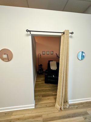 Individual lash rooms