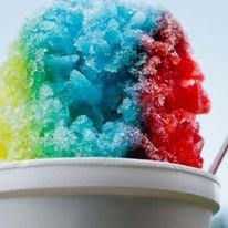 The kids love rainbow snowcones.