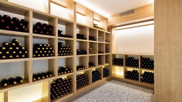 Calling all wine enthusiasts!  Imagine having this gorgeous wine cellar in your home. What's your favorite bottle you'd stock it with?