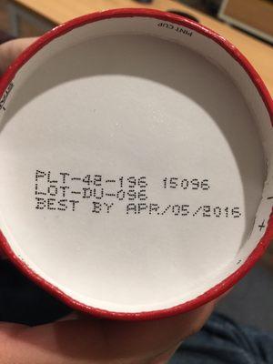 Expired, almost by a year...