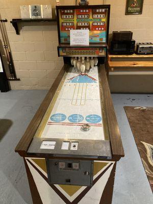 The vintage bowling game at the Marina Motel in Inlet, NY!