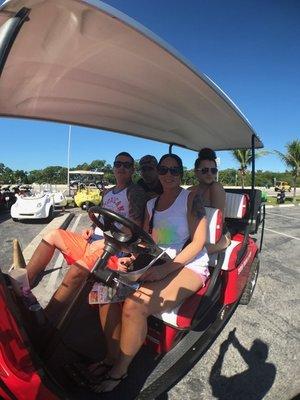 Get Your Friend Together For A Key West Golf Cart Rental!! Best Rates on The Island, 4 Or 6 Passenger GAs EZ-Go Carts Always Available!