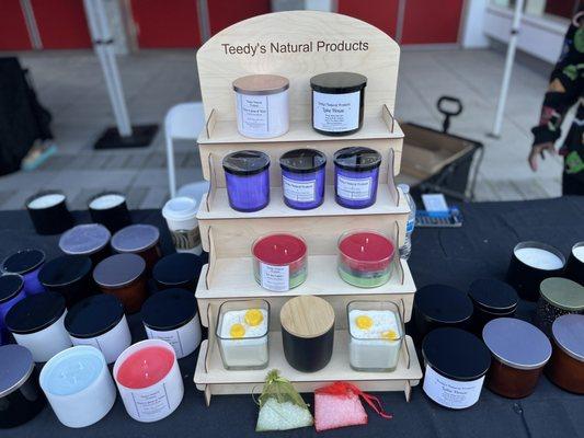 Black-owned business, Terry's Natural Products, candles