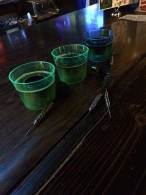 Shots, darts & friends = fun!