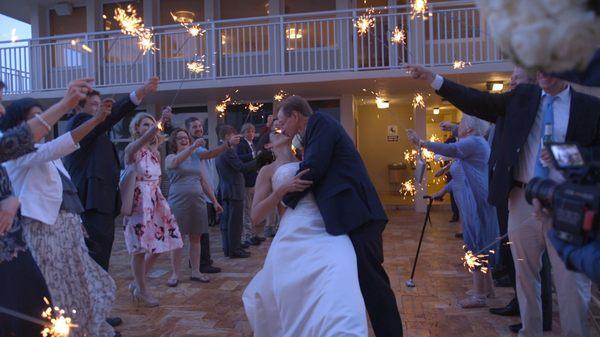 Wedding: Sparkler exit.