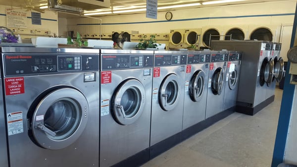 High Efficiency Washers can take on large loads.