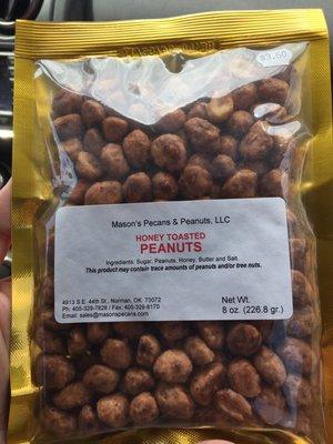 Honey Toasted Peanuts - 8oz for $3.60