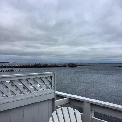 View of the harbor from our room