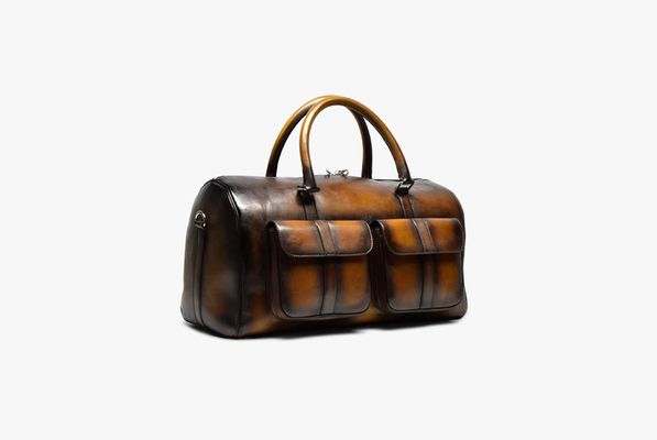 Future Classics weekender garment duffel. Antique Saddle