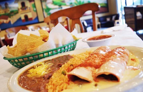 La Marina Enchilada LUNCH combo only $10 every Monday!