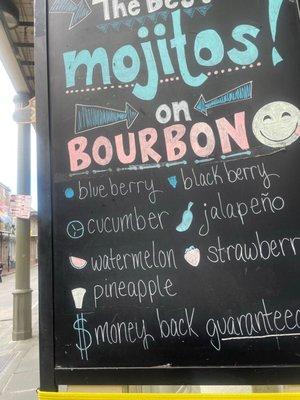 Best Majitos on Bourbon!