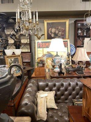 Acanthus Antiques, inside our brick and mortar location