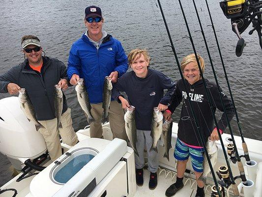 Family Fun Catching Rockfish  - Northern Bay