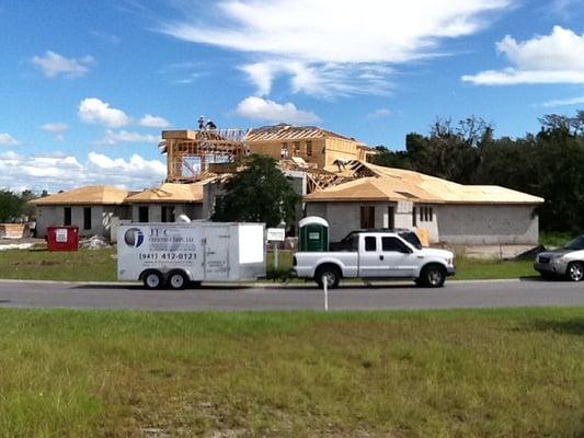 Framing Home in Lakewood Ranch.