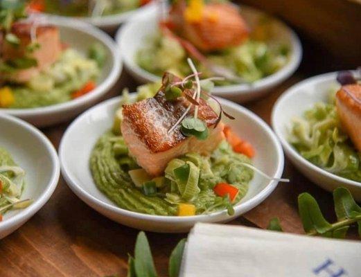 Salmon appetizer