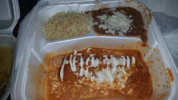 so happy I ordered 50 cents worth of Sour Cream! Are they for real?! Also does that look like Mexican RICE?