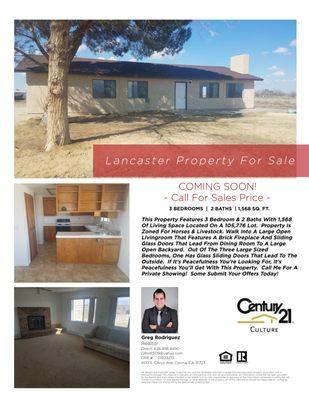 Sold Lancaster Listing, 16k over asking