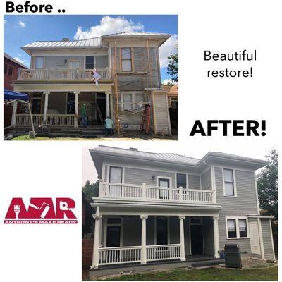 Restoring old houses is one of the best thing a painter can do in his career.