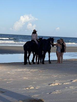 Horses on the beach!