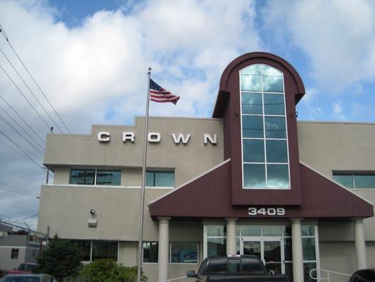 This is a view of our building from the parking lot.