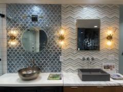 #interiordesign #vainties #tiles #bathroom #cabinets