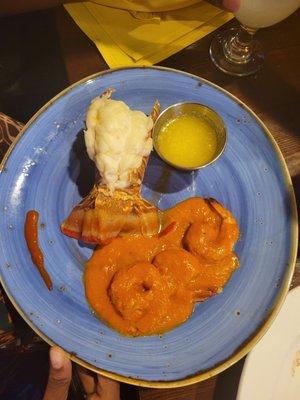 Lobster and shrimp