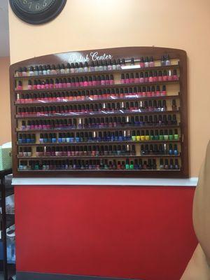 Regular nail polish selection