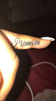 Finger tattoo