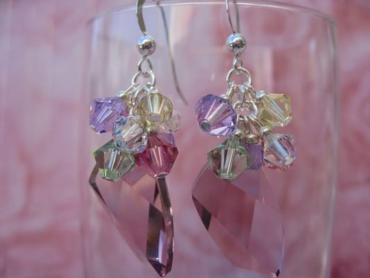 Pretty Pastle Swarovski Crystal Earrings