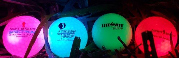 Do You Have the BALLS to Play at night.  4 Glow Golf and Games has everything you need for night golf  www.4glowgolf.store