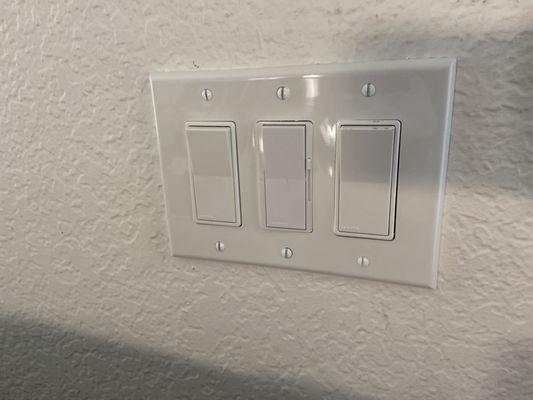 New Decora switches and dimmer