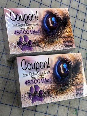 These coupons where printed on a nice thick paper with a smooth finish giving them a soft to the touch.