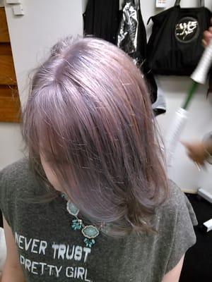 Lavendar pastels to Helaina's hair:)