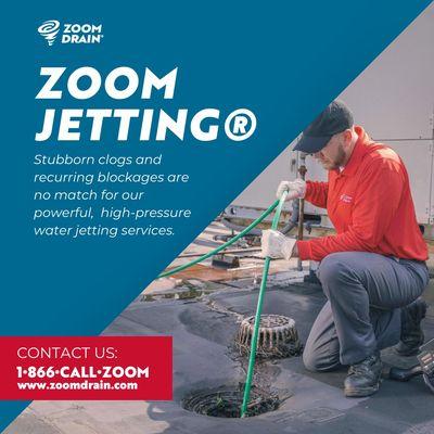 Hydro-Jetting, the most efficient & effective drain cleaning solution.