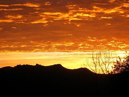 Sunrise over Topanga State Park